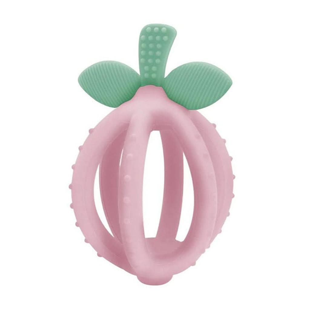 Itzy Ritzy Bitzy Biter Teething Ball, Pink Lemonade-Teething Toys-Itzy Ritzy-ANB Baby Store