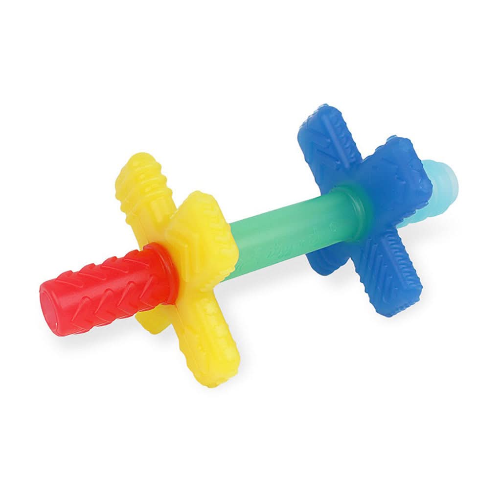 Itzy Ritzy Teensy Tubes Silicone Teething Chew Tube, Rainbow-Teething Toys-Itzy Ritzy-ANB Baby Store