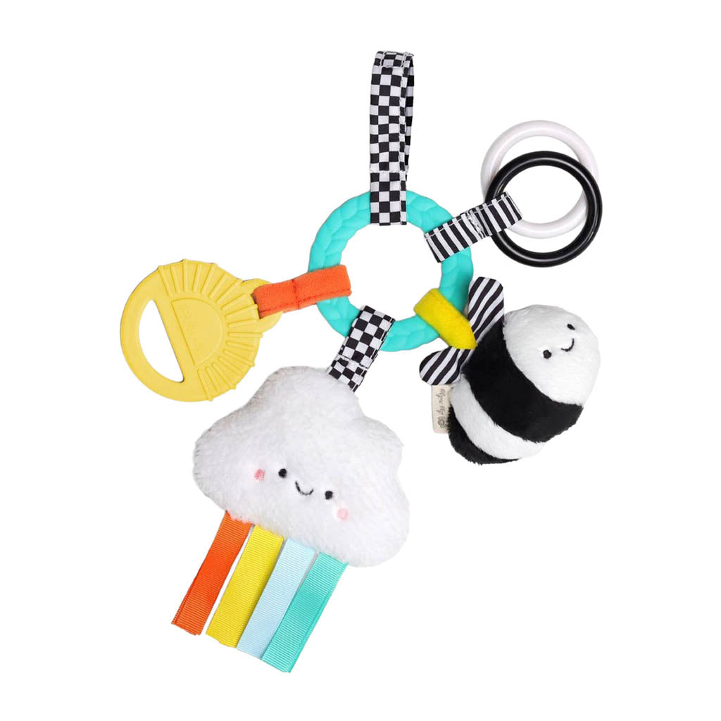 Itzy Ritzy Bitzy Busy Ring Teething Activity Toy-Teething Toys-Itzy Ritzy-High Contrast-ANB Baby Store