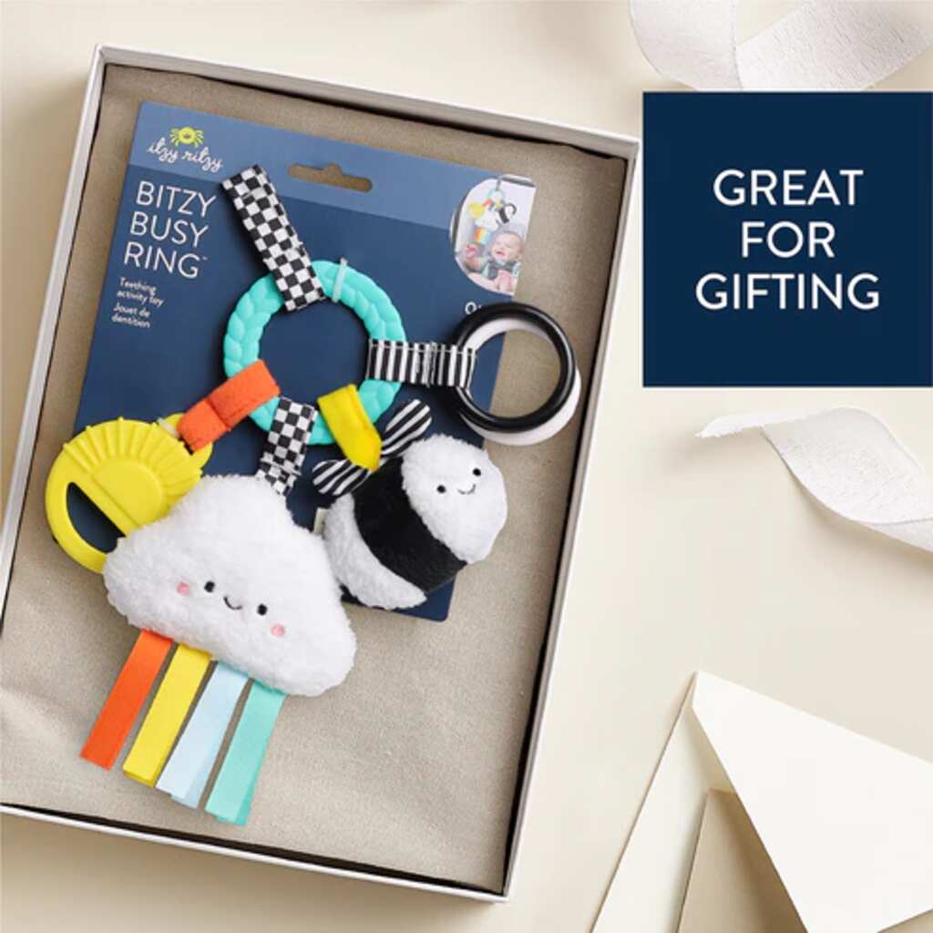 Itzy Ritzy Bitzy Busy Ring Teething Activity Toy-High Contrast_6  - ANB Baby