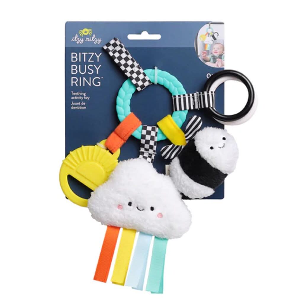 Itzy Ritzy Bitzy Busy Ring Teething Activity Toy-High Contrast_8  - ANB Baby