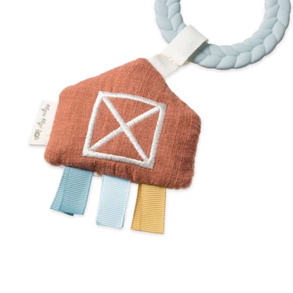 Itzy Ritzy Bitzy Busy Ring Teething Activity Toy, Farm (3)  - ANB Baby
