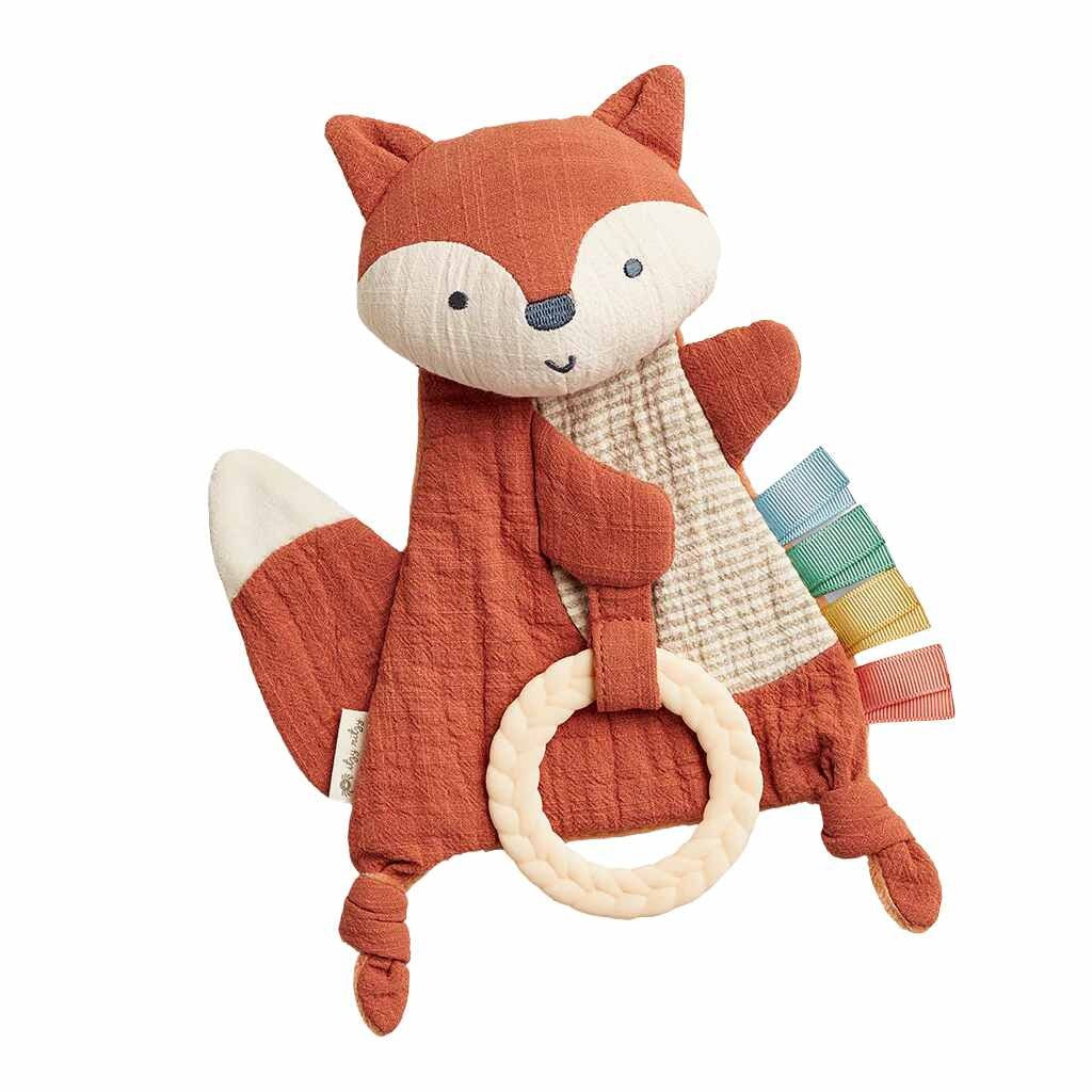 Itzy Ritzy Bitzy Crinkle Sensory Toy With Teether-Fox_1 - ANB Baby