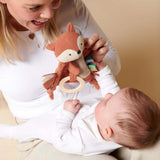 Itzy Ritzy Bitzy Crinkle Sensory Toy With Teether-Fox_2 - ANB Baby