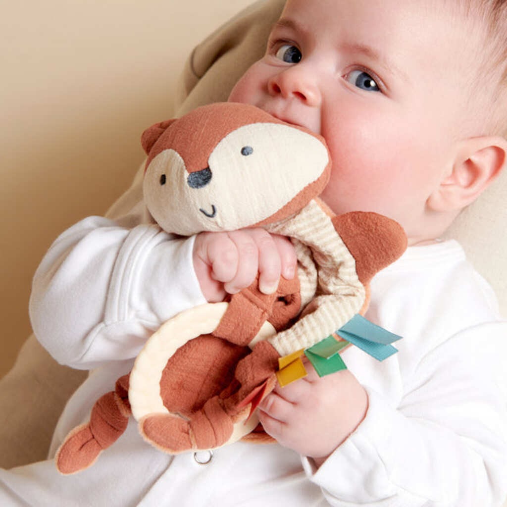 Itzy Ritzy Bitzy Crinkle Sensory Toy With Teether-Fox_3 - ANB Baby