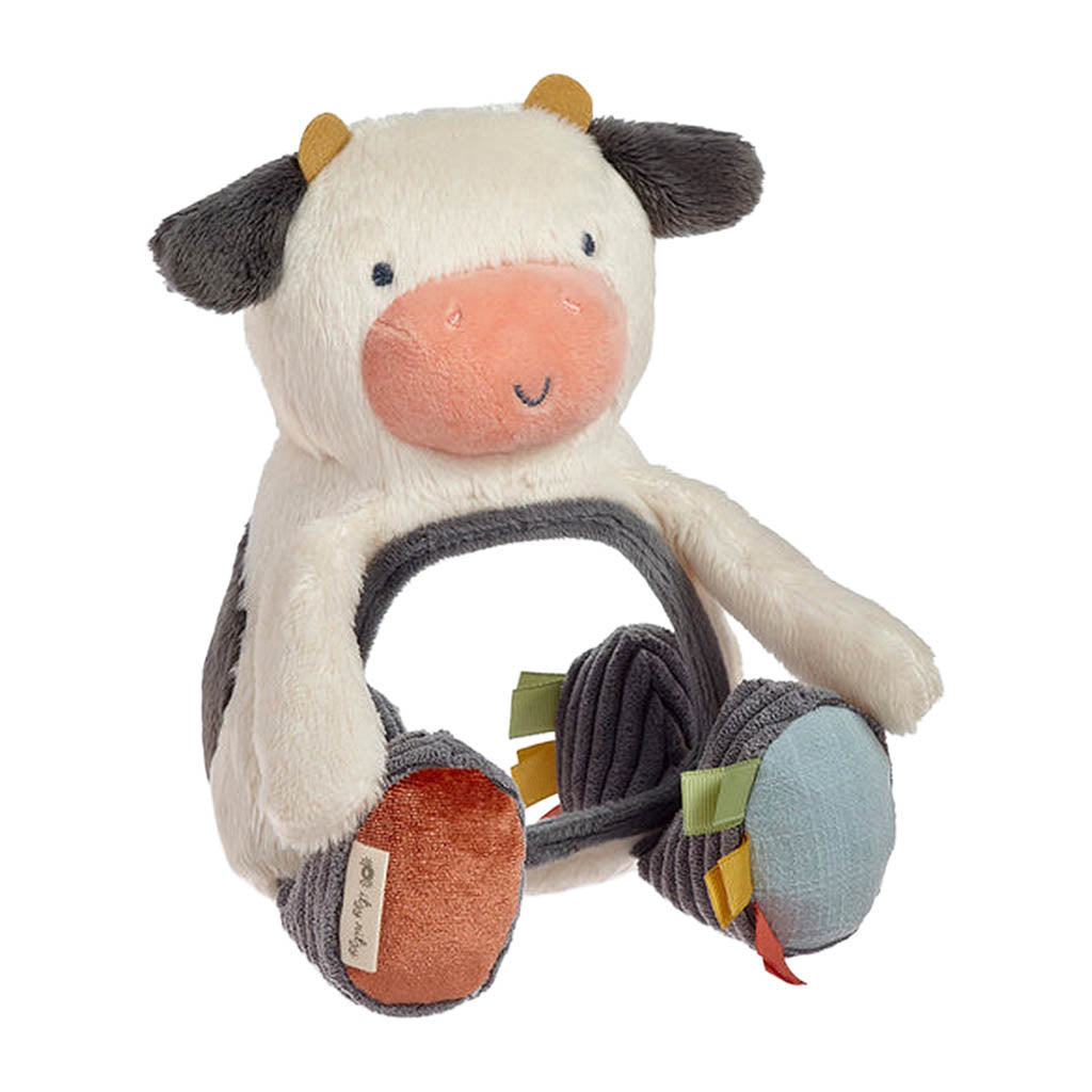 Itzy Ritzy Bitzy Mirror Sensory Tummy Time Plush-Plush Toys-Itzy Ritzy-Cow-ANB Baby Store