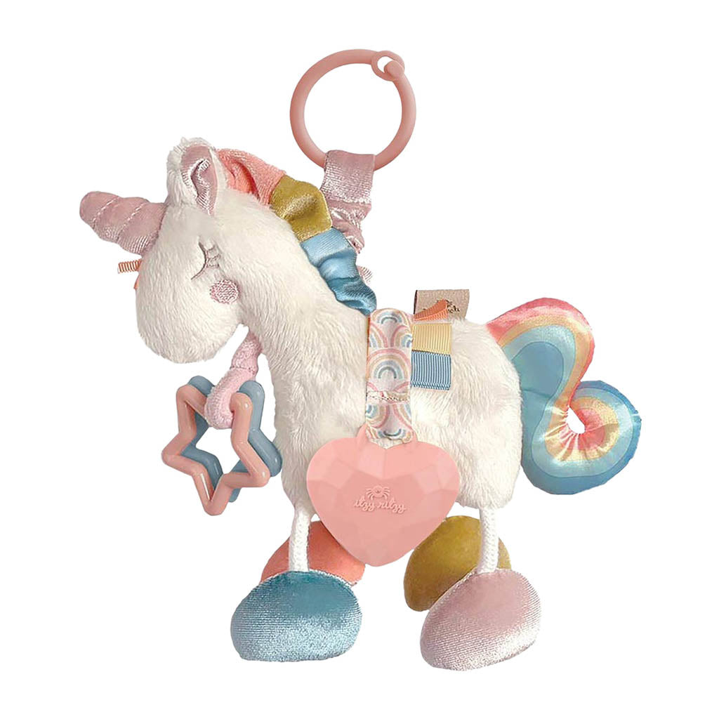 Itzy Ritzy Link & Love Activity Plush with Teether-Unicorn_3 - ANB Baby