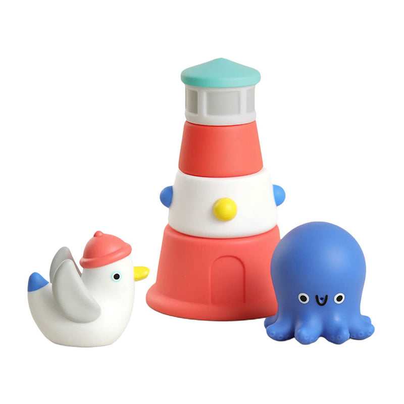 Itzy Ritzy Stack & Squirt Bath Toy-Nautical_1 - ANB Baby