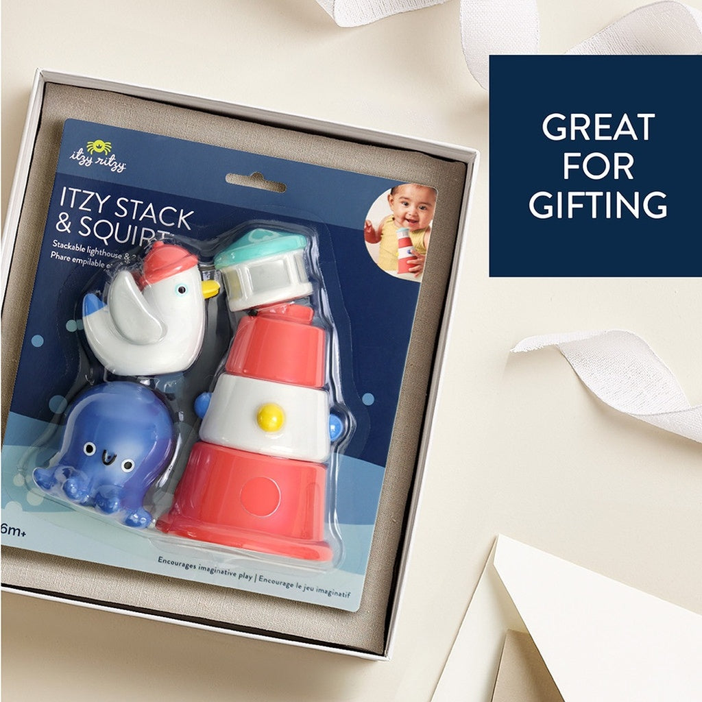 Itzy Ritzy Stack & Squirt Bath Toy-Nautical_5 - ANB Baby