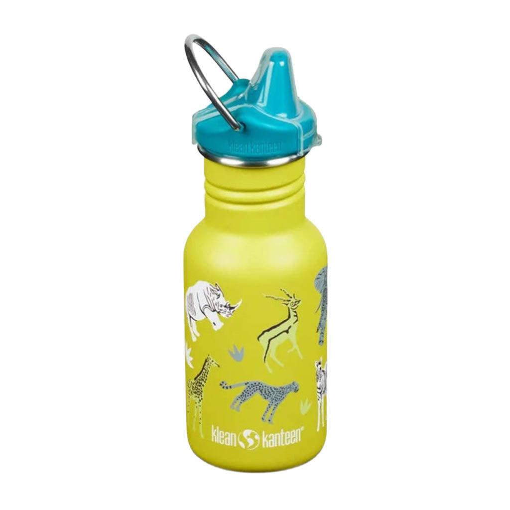 Klean Kanteen Kid's Classic Water Bottle with Sippy Cap 12 oz.-Mealtime Accessories-Klean Kanteen-Safari-ANB Baby Store