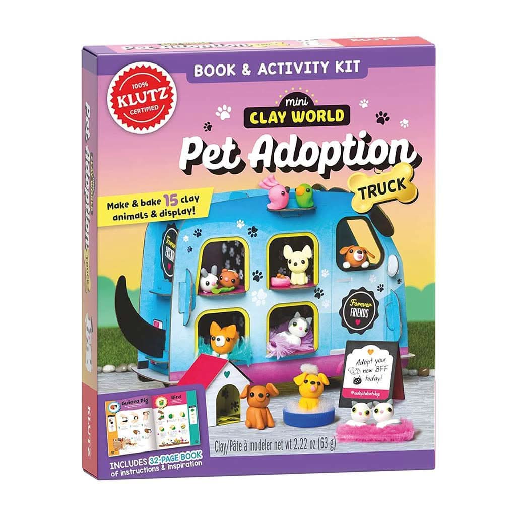 Klutz Mini Clay World Pet Adoption Truck Craft Kit-Puzzles & Games-Klutz-ANB Baby Store