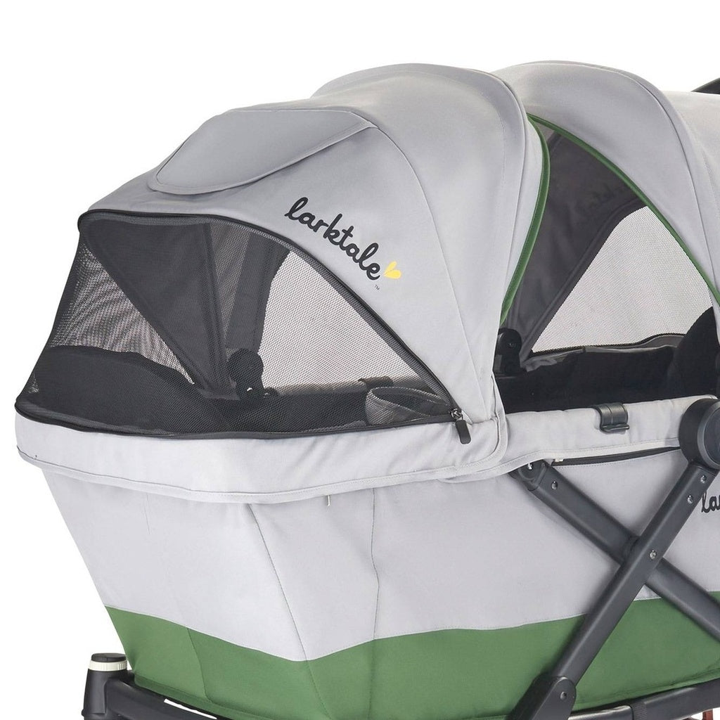 Larktale Caravan Coupe Quad Compact Stroller Wagon-Gray-Green_11 - ANB Baby