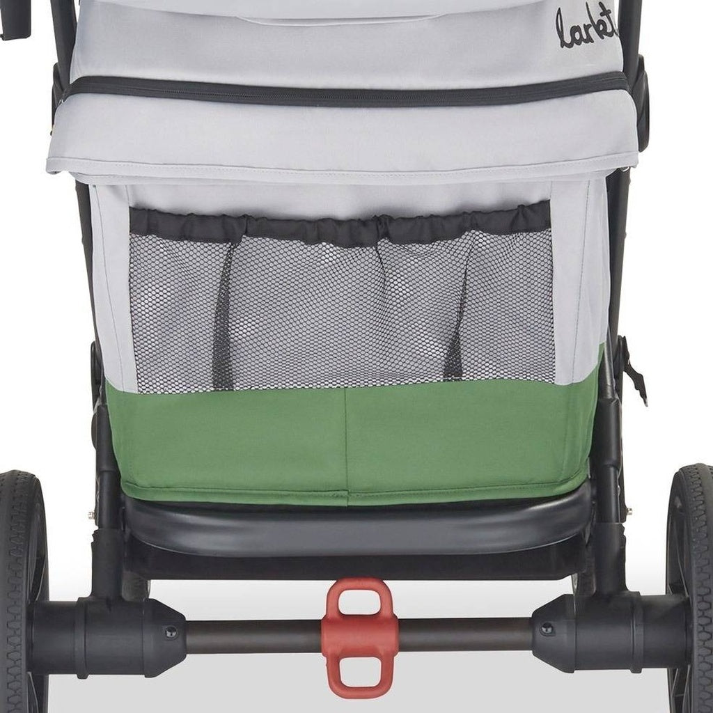 Larktale Caravan Coupe Quad Compact Stroller Wagon-Gray-Green_14 - ANB Baby