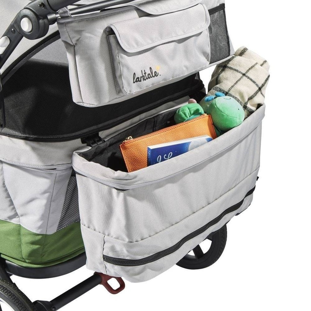 Larktale Caravan Coupe Quad Compact Stroller Wagon-Gray-Green_6 - ANB Baby