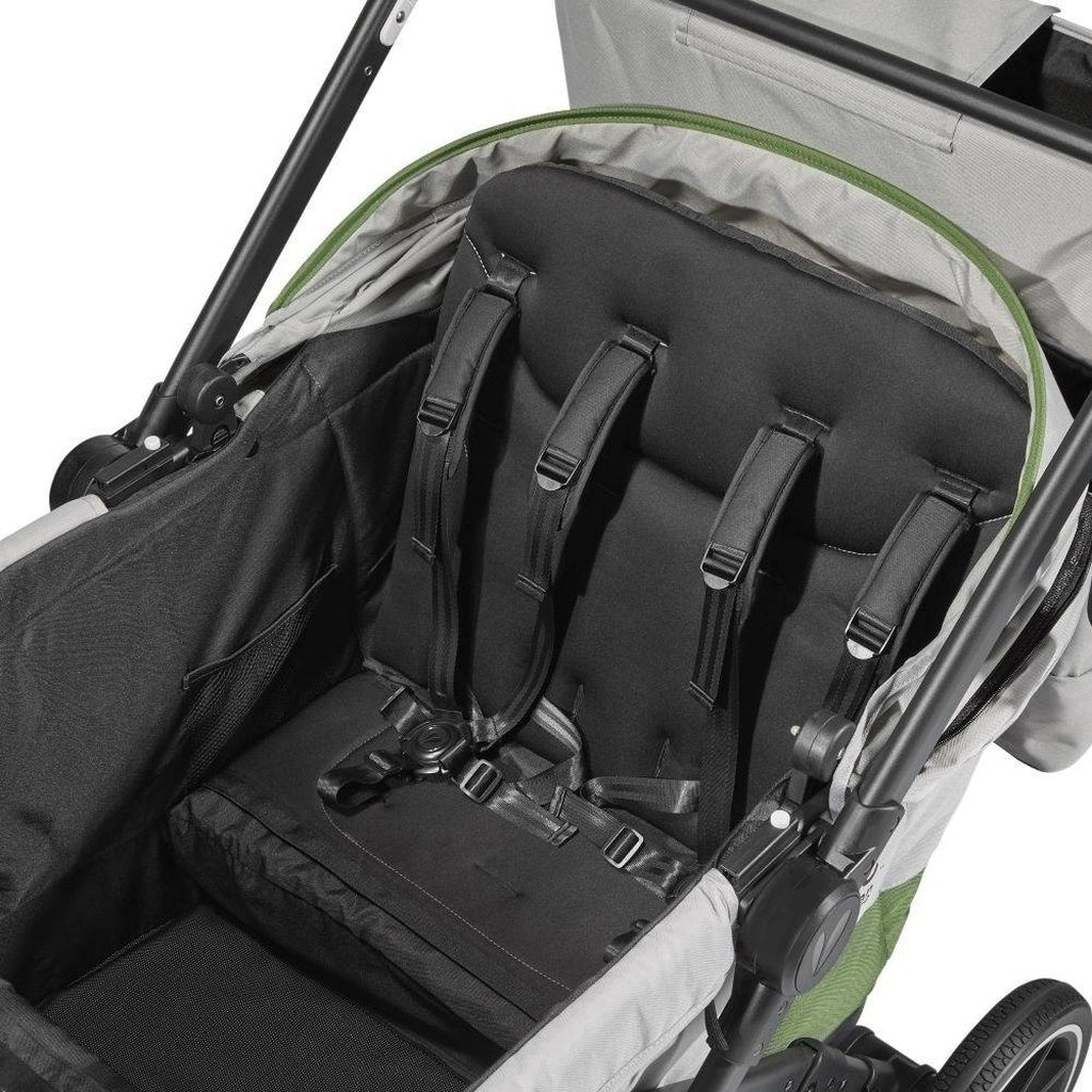 Larktale Caravan Coupe Quad Compact Stroller Wagon-Gray-Green_7 - ANB Baby