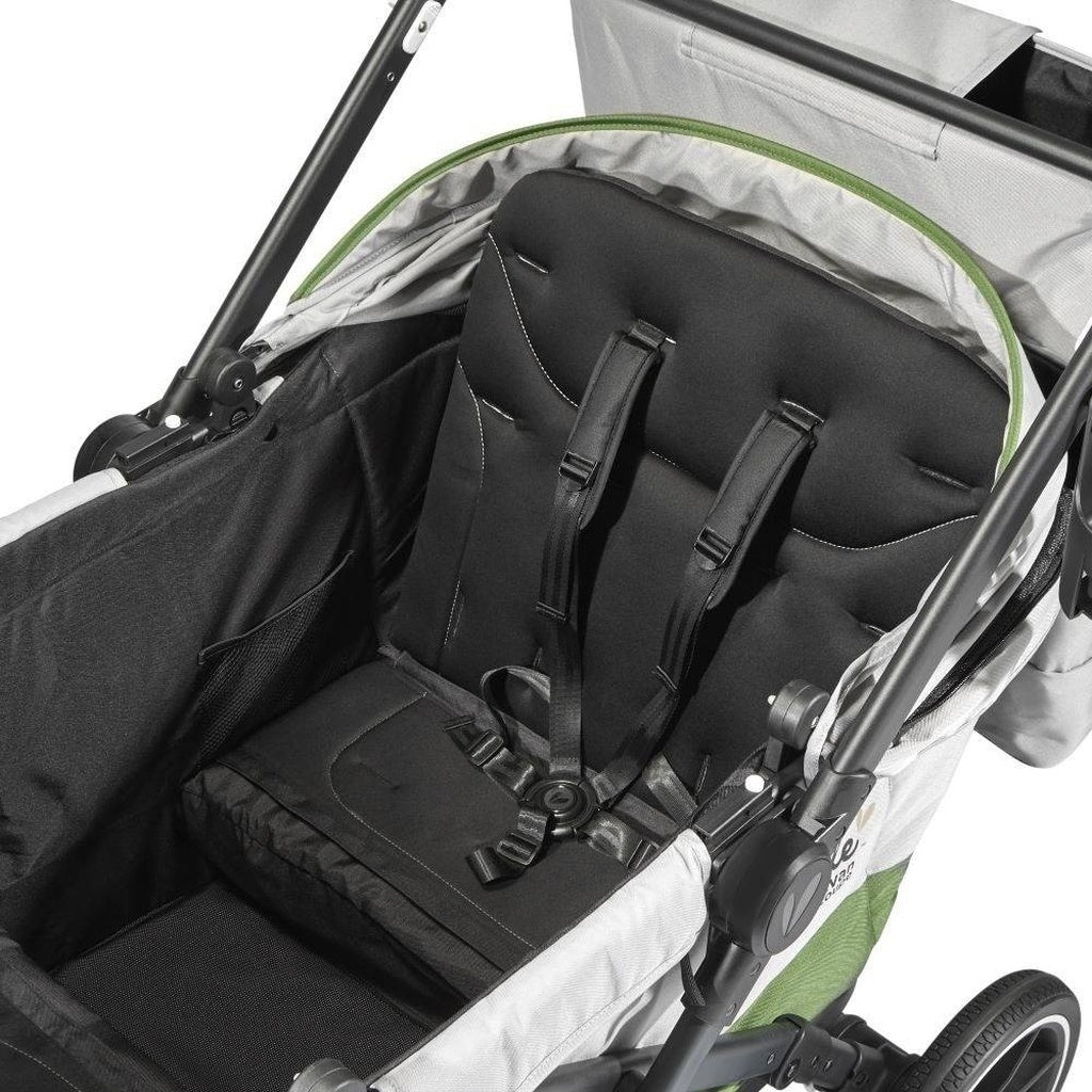 Larktale Caravan Coupe Quad Compact Stroller Wagon-Gray-Green_8 - ANB Baby