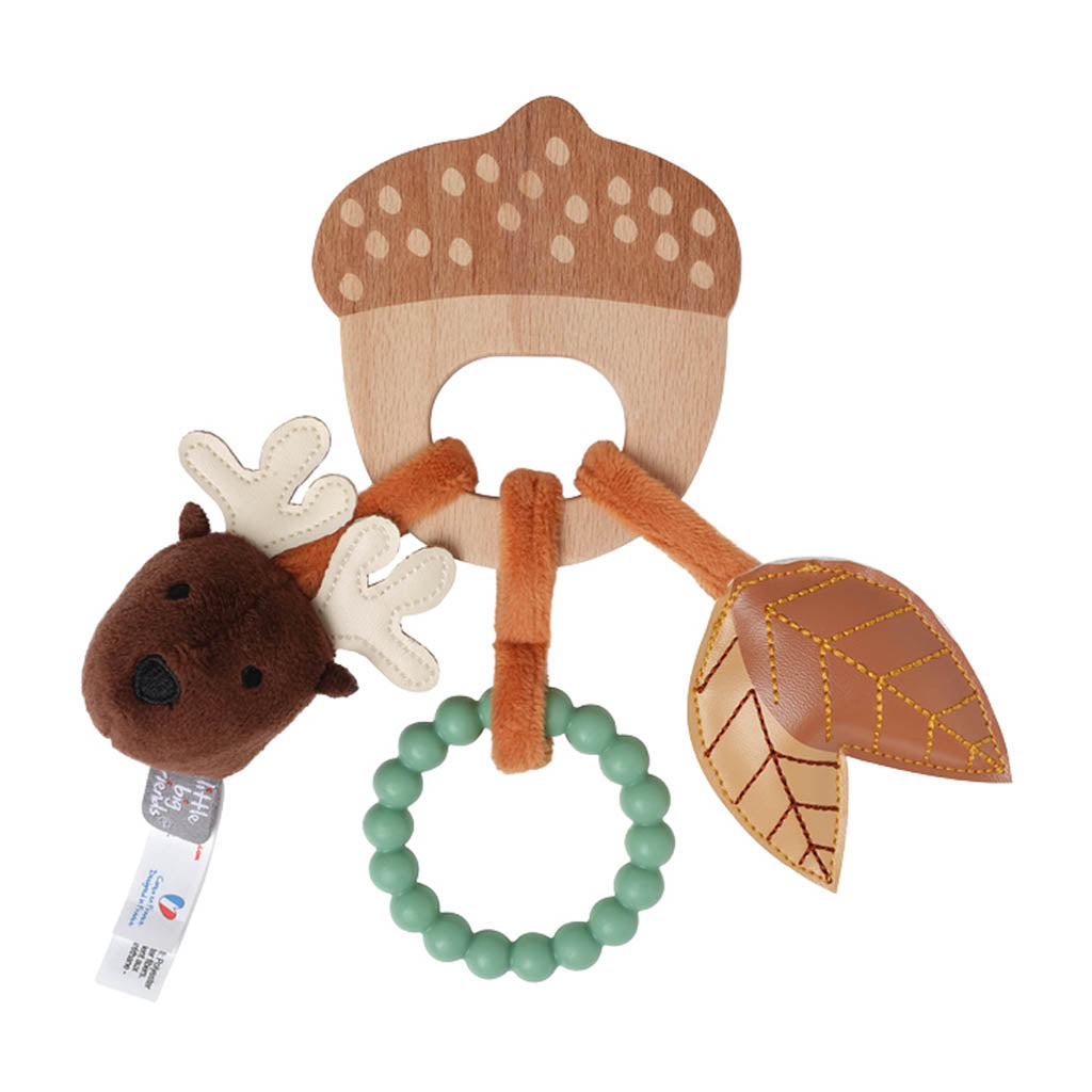 Little Big Friends Wooden Sensory Rattle-Plush Toys-Little Big Friends-Forest-ANB Baby Store