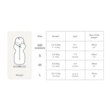 Love To Dream Swaddle UP Organic Cream-Small_Size guide - ANB Baby