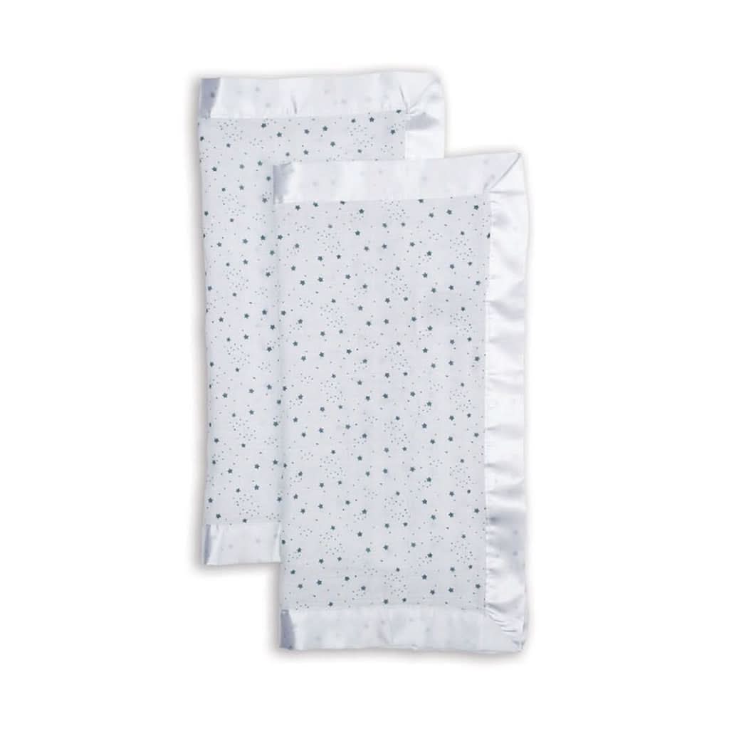Lulujo Bamboo Security Blanket (2 Pack)-Swaddle & More-Lulujo-2 Pack Stars-ANB Baby Store