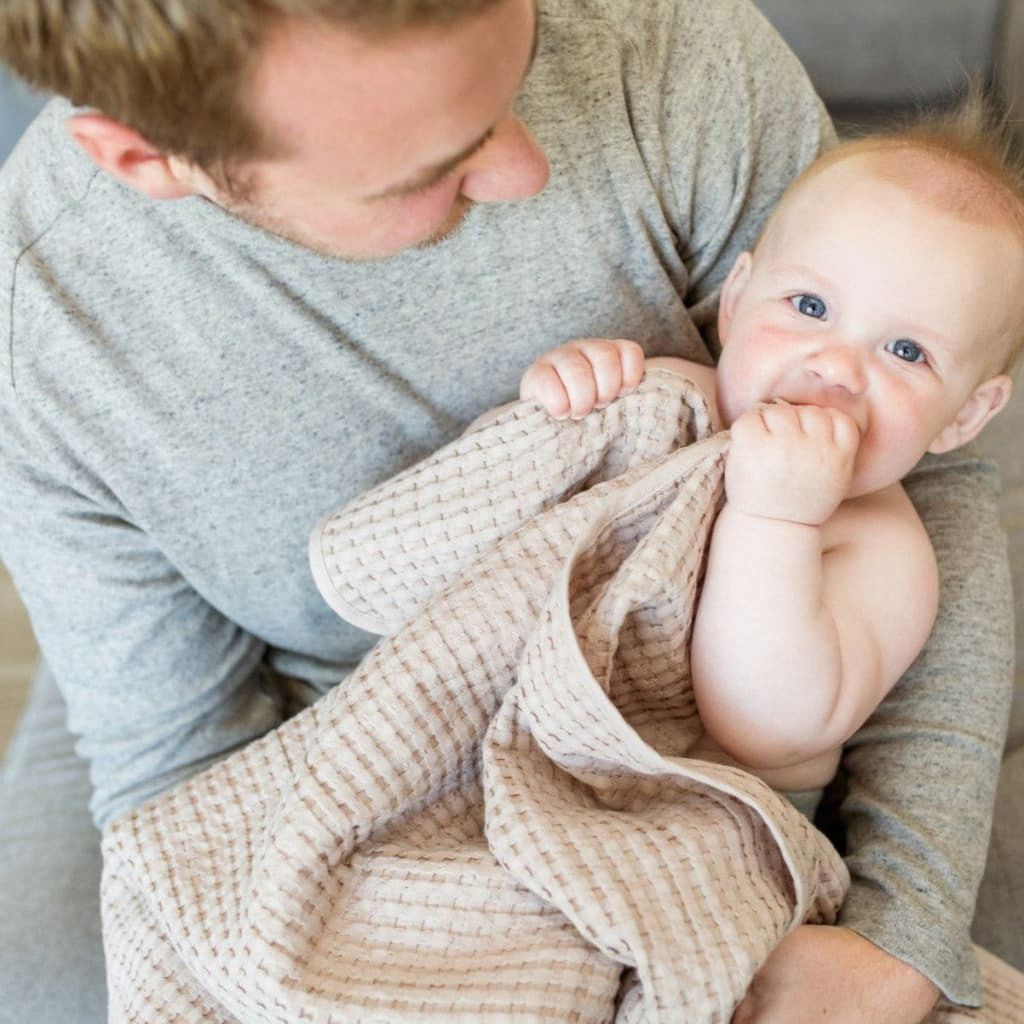 Lulujo Cotton Waffle Blanket_8 - ANB Baby