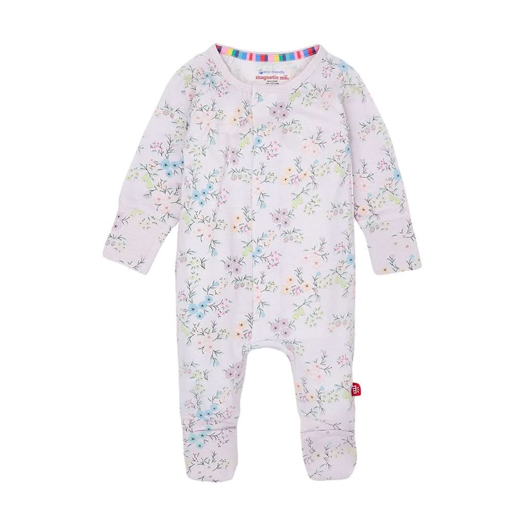 Magnetic Me Emily Ruffle Modal Magnetic Footie-Clothing-Magnetic Me-0 - 3 Months-ANB Baby Store