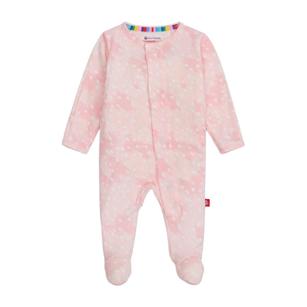 Magnetic Me Pink Doeskin Modal Magnetic Footie