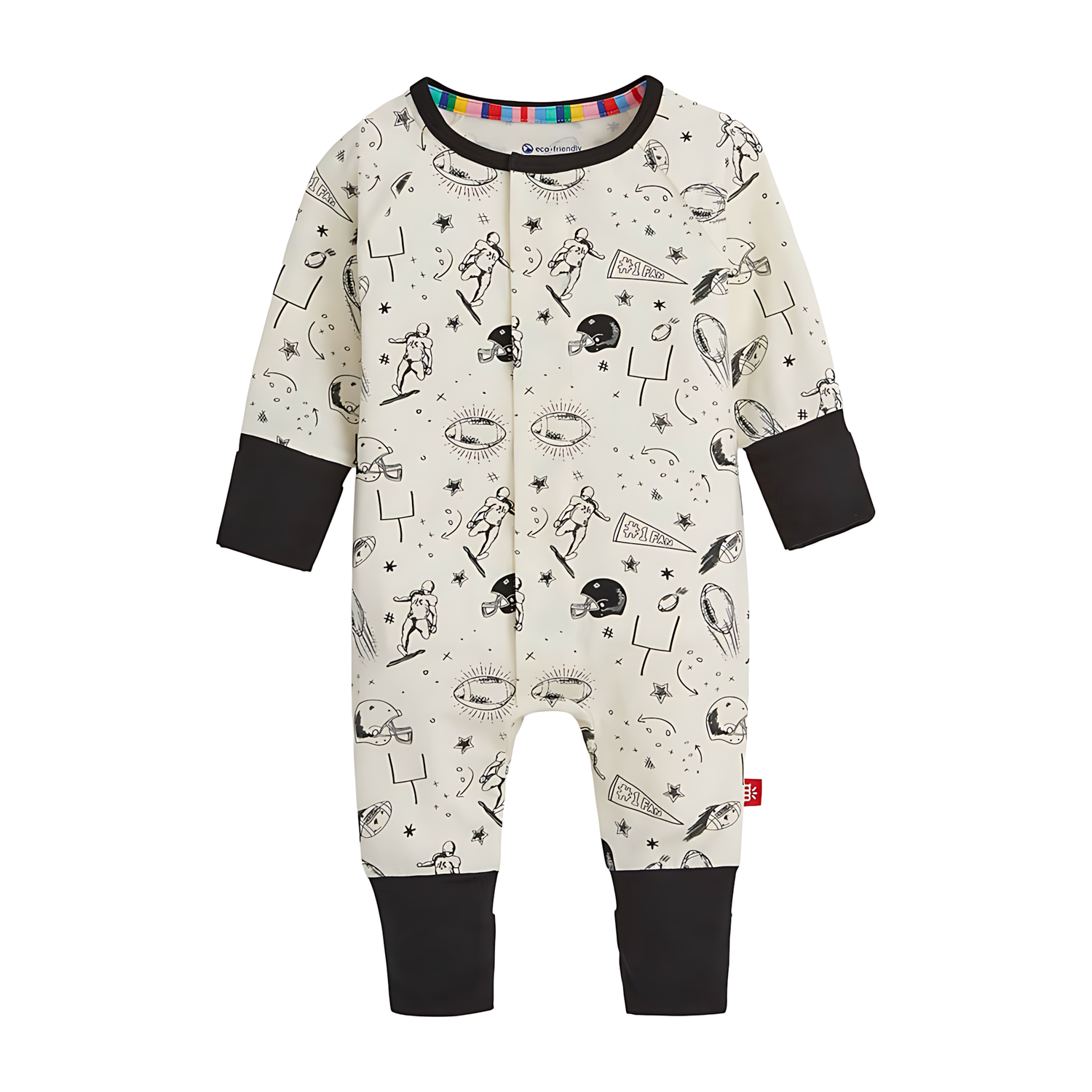 Magnetic Me Natural Game Day Modal Magnetic Coverall-Clothing-Magnetic Me-9-12 Months-ANB Baby Store