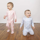 Magnetic Me Blue Doeskin Modal Magnetic Footie_4 - ANB Baby