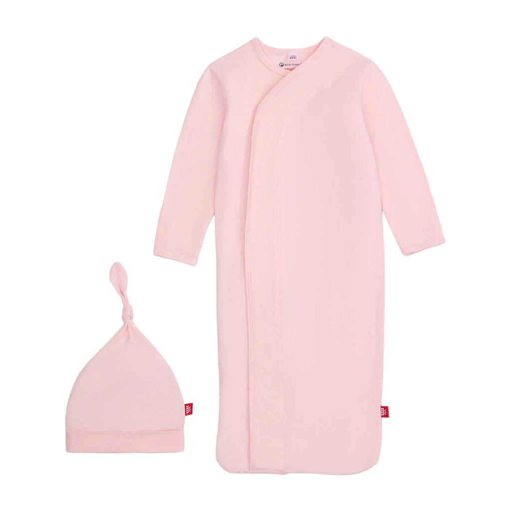 Magnetic Me Magnetic Gown and Hat Set-Newborn-3 Months-Pink Dogwood_3 - ANB Baby