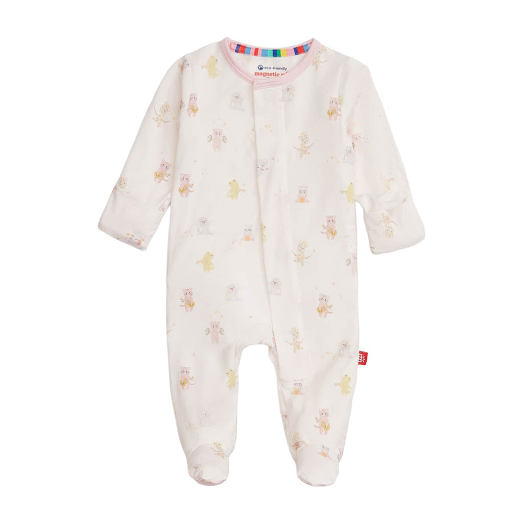 Magnetic Me Pink Baby Beats Modal Magnetic Footie-Newborn_4 - ANB Baby