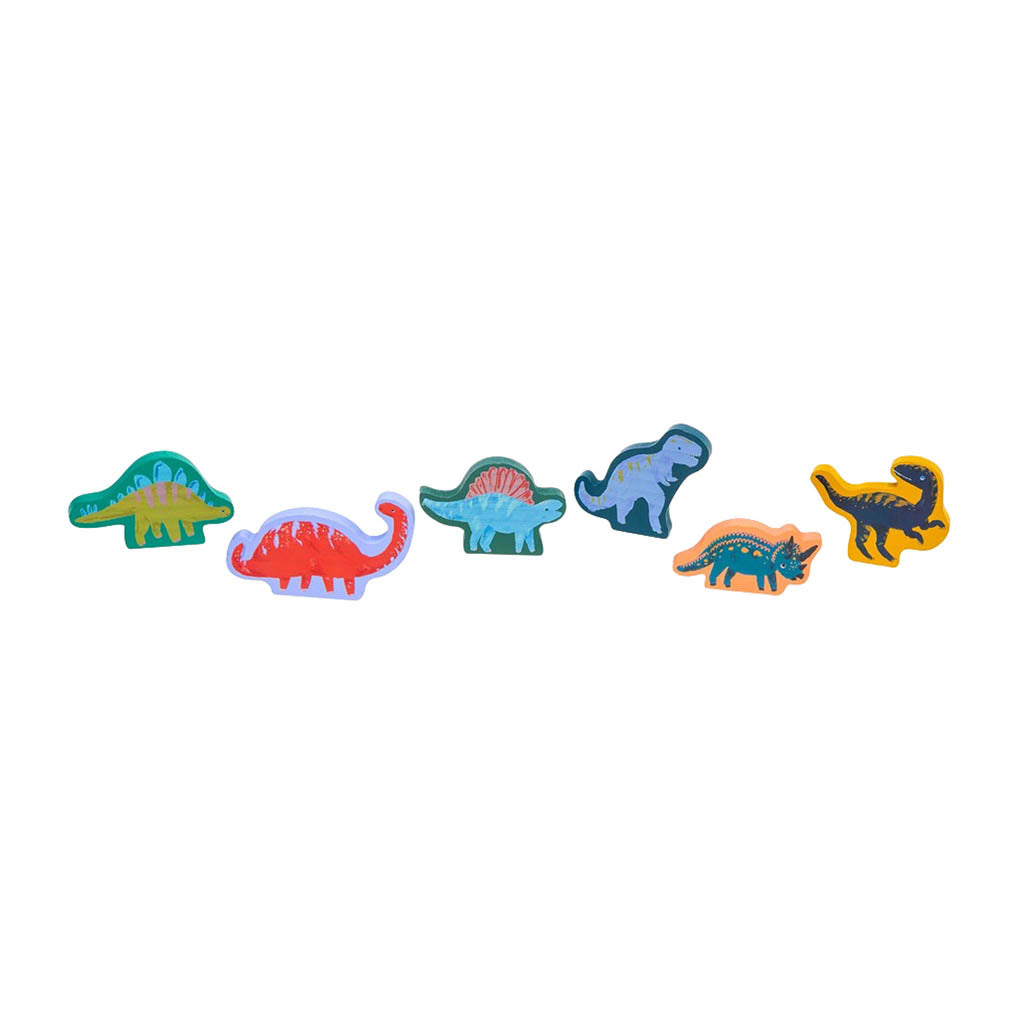 Manhattan Toy T-Rex Express Wooden Train Set-Puzzles & Games-Manhattan Toy-Multicolor-ANB Baby Store