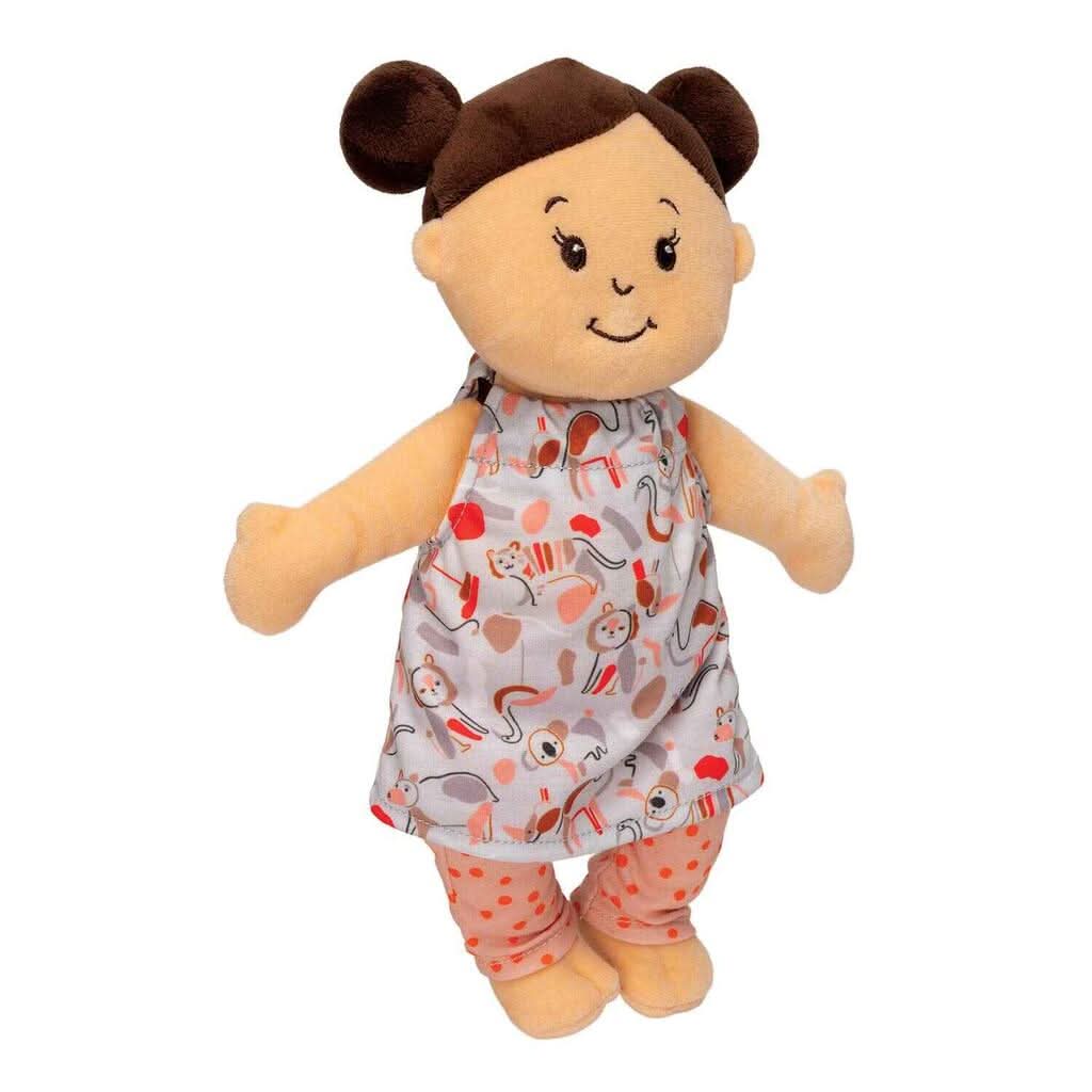 Manhattan Toy Wee Baby Stella Peach Twins Toy, Girl Side View - ANB Baby