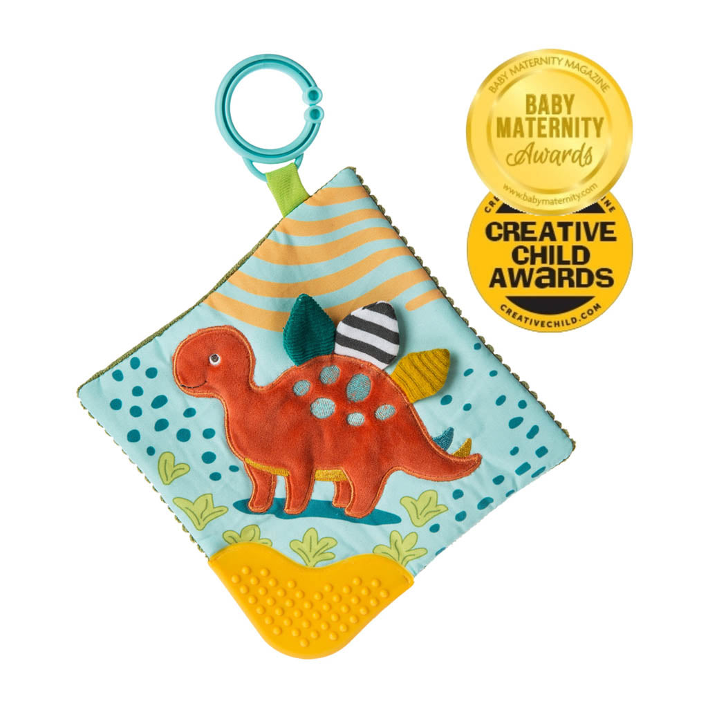Mary Meyer Baby Pebblesaurus Crinkle Teether Toy-Teething Toys-Mary Meyer-Dinosaur-ANB Baby Store