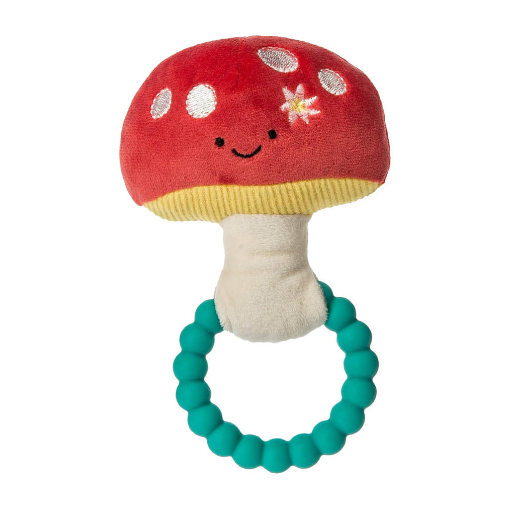 Mary Meyer Fairyland Forest Teether Baby Rattle-Teething Toys-Mary Meyer-Red Mushroom-ANB Baby Store