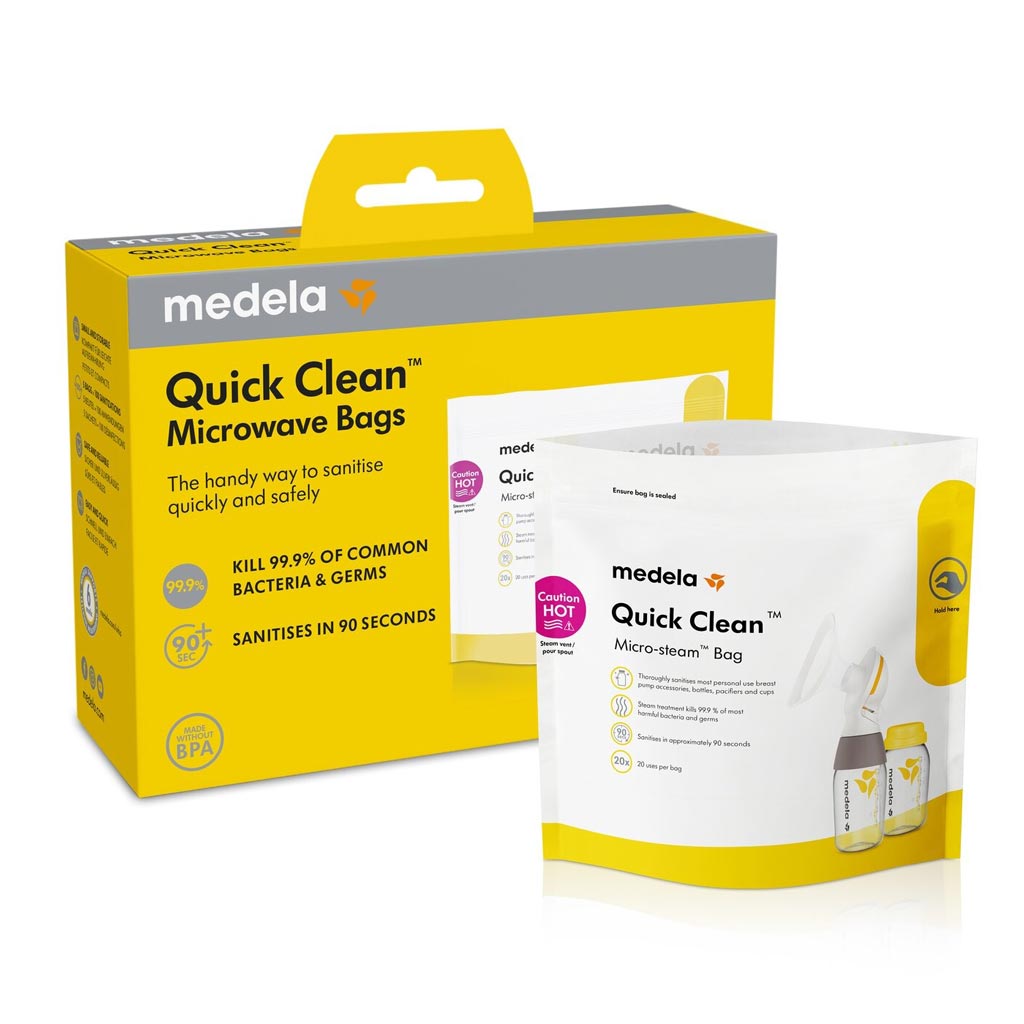Medela Quick Clean™ Micro-Steam™ Bags-Breastfeeding-Medela-5 Count-ANB Baby Store