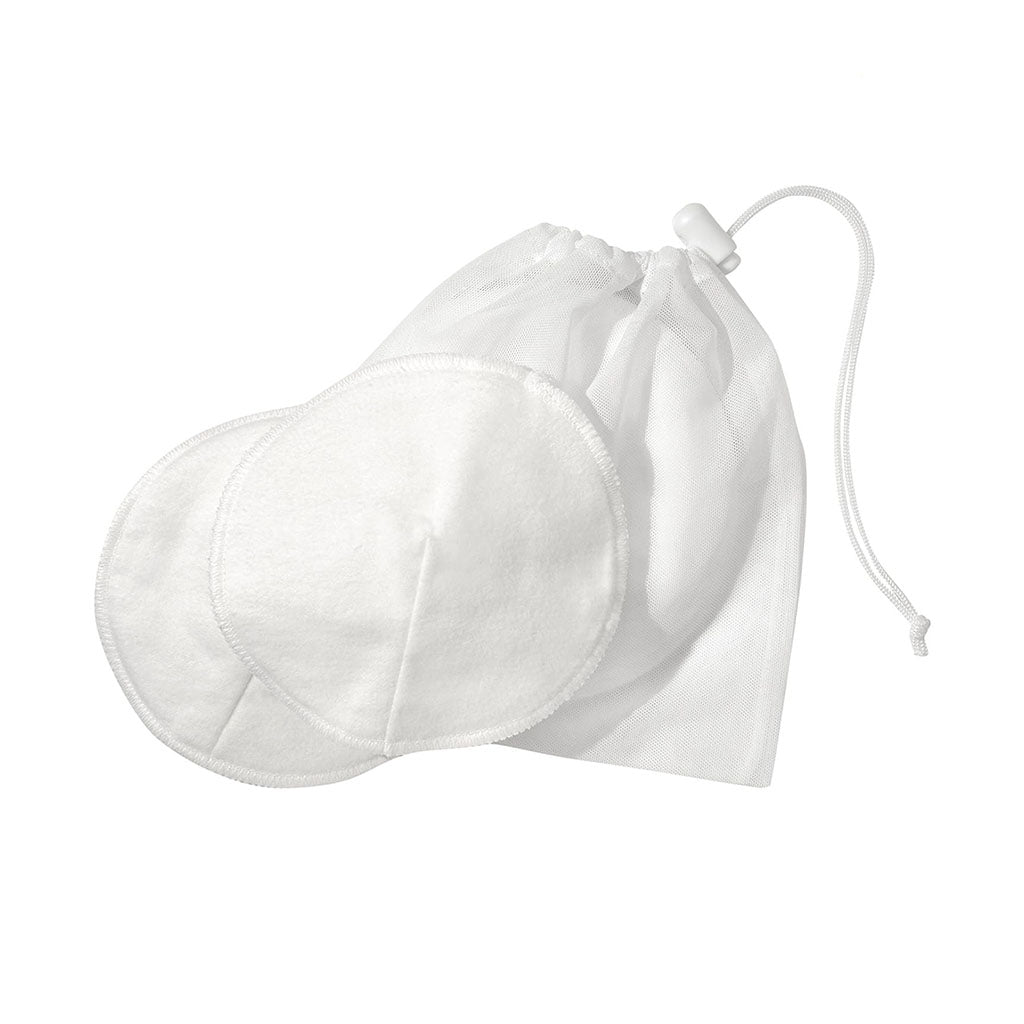 Medela Nursing Pads 100% Cotton Washable Bra Pads, 4 Count-Breastfeeding-Medela-White-ANB Baby Store