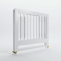 Melo Caress Mini Foldable Crib-Pure White-Acrylic-Gold_2 - ANB Baby