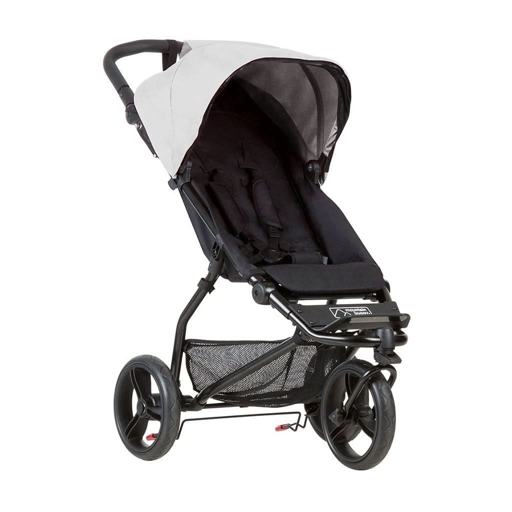 Mountain Buggy Mini V3.1 Stroller-Single Strollers-Mountain Buggy-Silver-ANB Baby Store