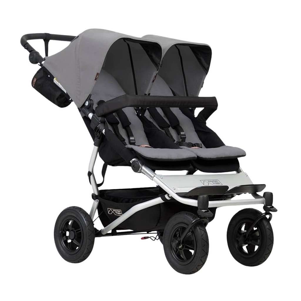 Mountain Buggy Duet V3.2 Stroller-Double Strollers-Mountain Buggy-Silver-ANB Baby Store