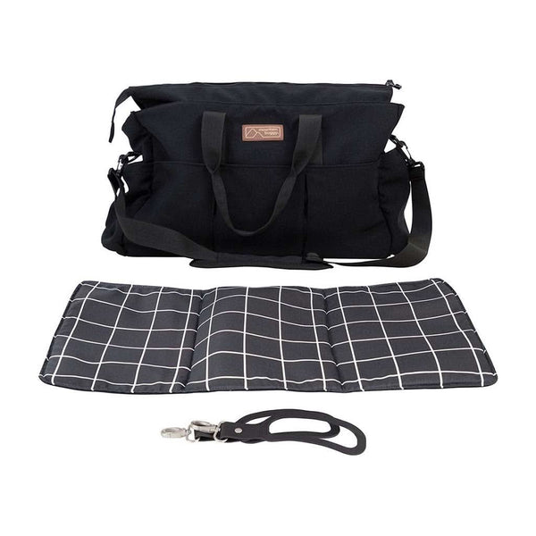 Mountain Buggy V1 Double Satchel with Clips, Change Mat, Grid