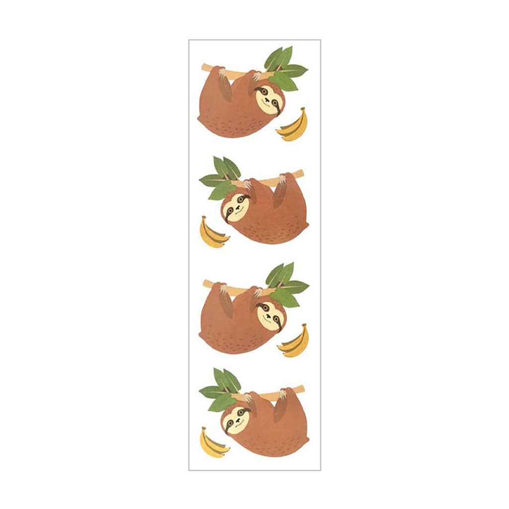 Mrs Grossmans Strip of Cheerful Sloths Stickers-Puzzles & Games-Mrs. Grossman's-ANB Baby Store