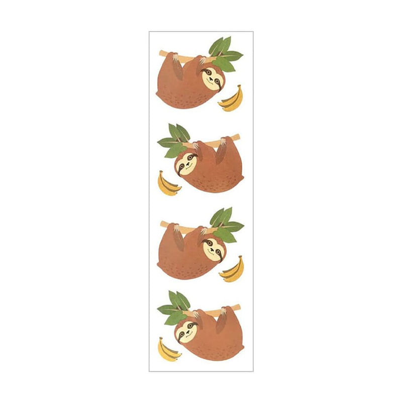Mrs-Grossmans-Strip-of-Cheerful-Sloths-Stickers - ANB Baby