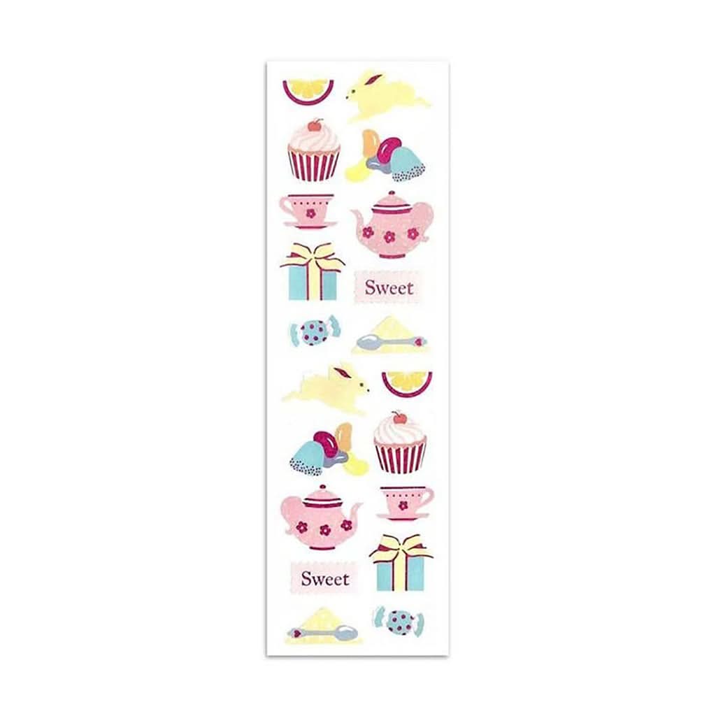 Mrs. Grossman's Strip of Limited Edition Tea Time Stickers-Puzzles & Games-Mrs. Grossman's-ANB Baby Store
