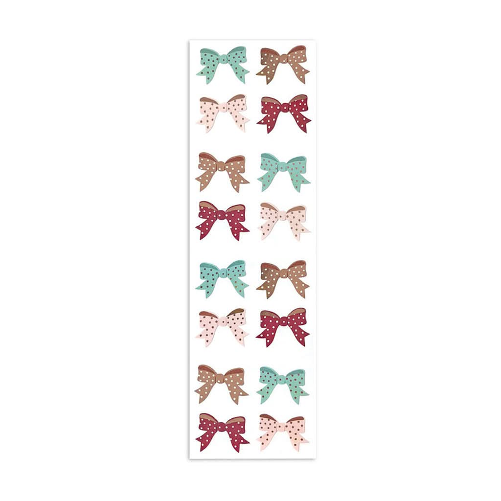 Mrs. Grossman's Strip of Rose Gold Bows Stickers-Puzzles & Games-Mrs. Grossman's-ANB Baby Store