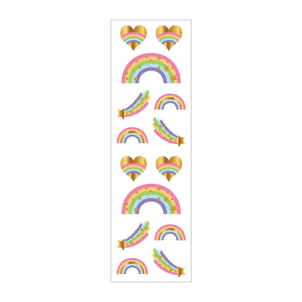 Mrs. Grossman's Strip of Starry Rainbows Stickers