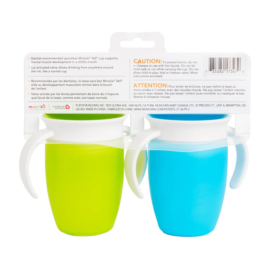 Munchkin Miracle 360 Trainer Cup 7oz-2 Pack_7 - ANB Baby