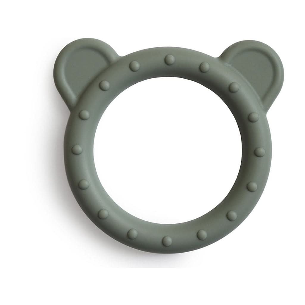Mushie Bear Silicone Teether, Dried Thyme-Teething Toys-Mushie-ANB Baby Store