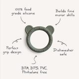 Mushie-Bear-Silicone-Teether,-Dried-Thyme_5 - ANB Baby