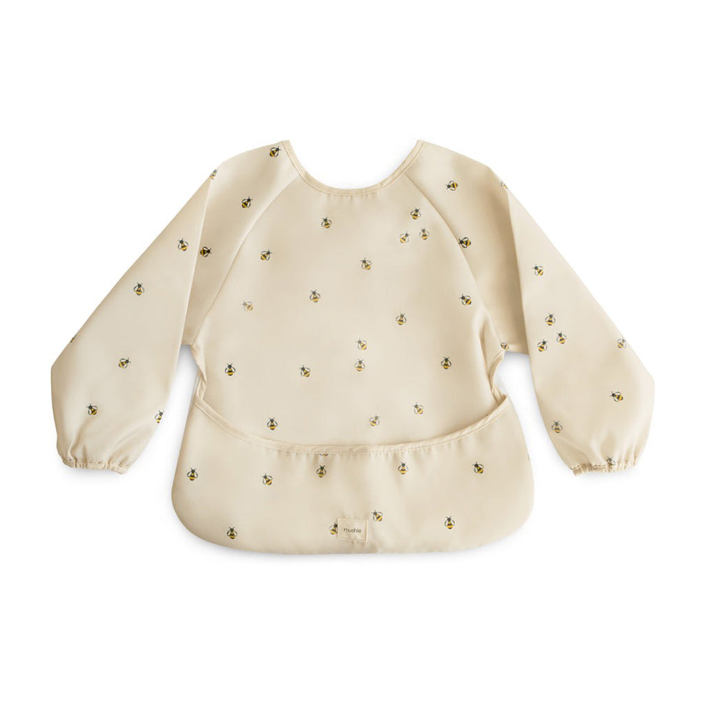 Mushie-Long-Sleeve-Bib-Bees_6 - ANB Baby