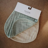 Mushie-Muslin-Burp-Cloth-Organic-Cotton-Roman-Green-Fog_3 - ANB Baby